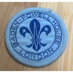 Vintage BADEN POWELL HOUSE Boy Scout Badge PATCH 2" Round Scouting London
